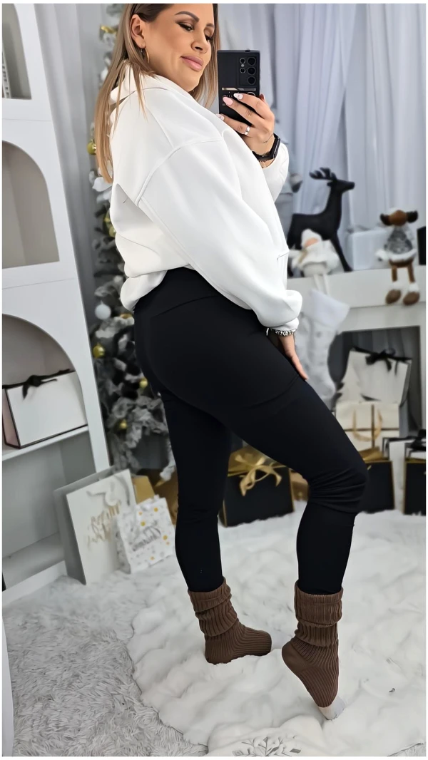 LEGGINSY TERMO CZARNE