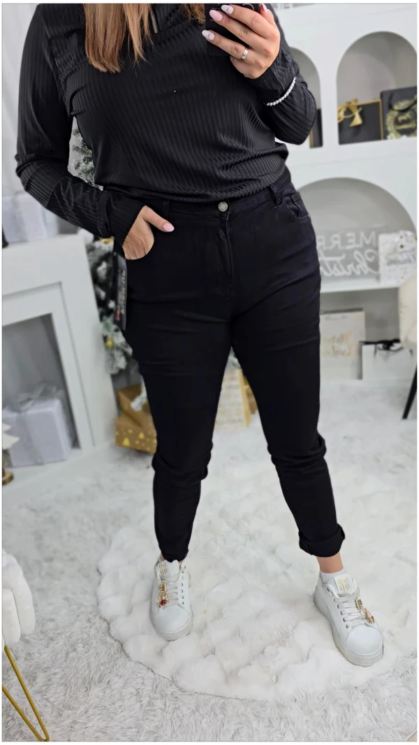 JEANSY SPODNIE SHAPEME BLACK