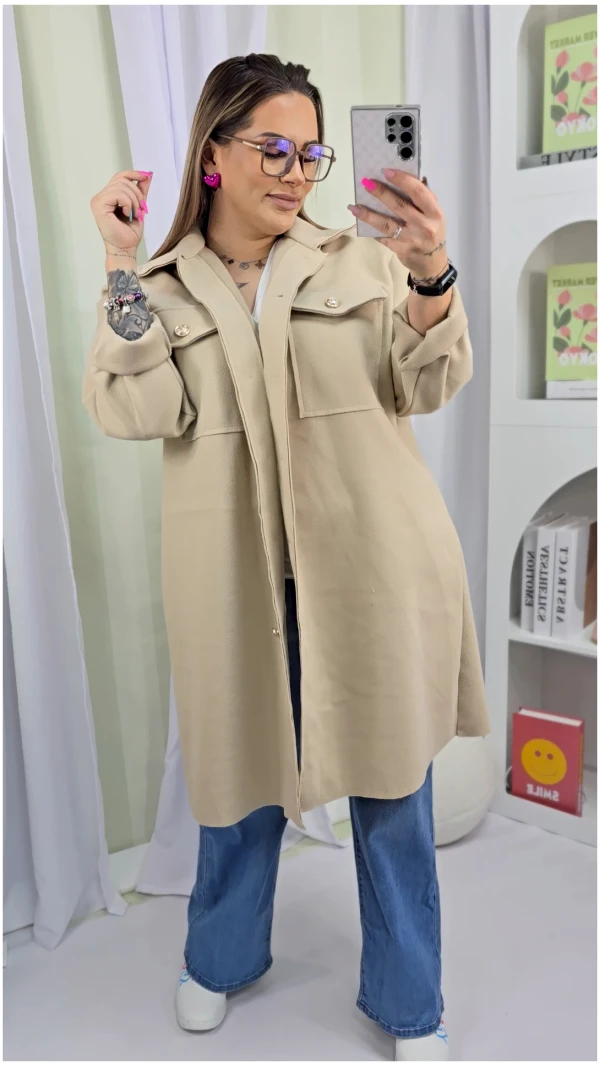 PŁASZCZ NOVI PIASEK