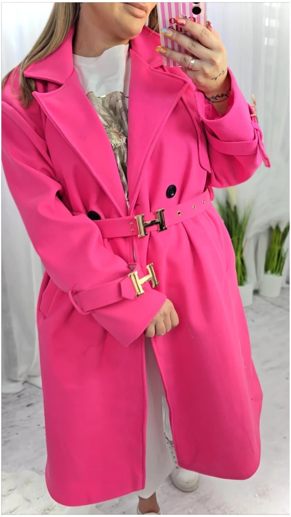 PŁASZCZ HORIZON RÓŻ