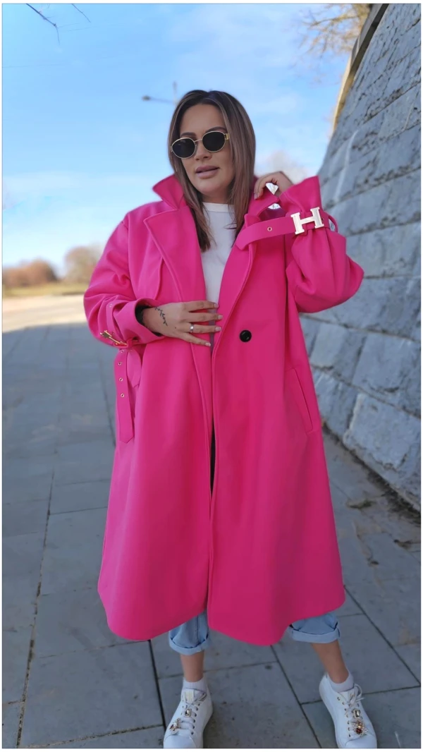 PŁASZCZ HORIZON RÓŻ