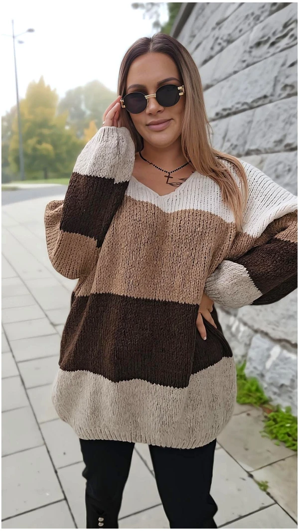 SWETER DUO BEŻ