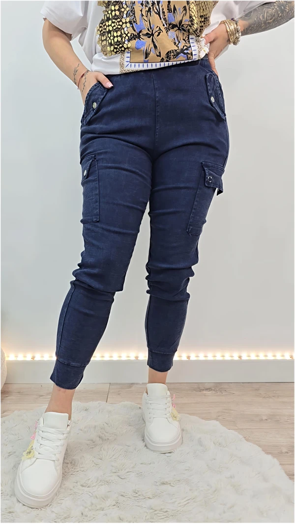 SPODNIE BOJÓWKI GRANAT