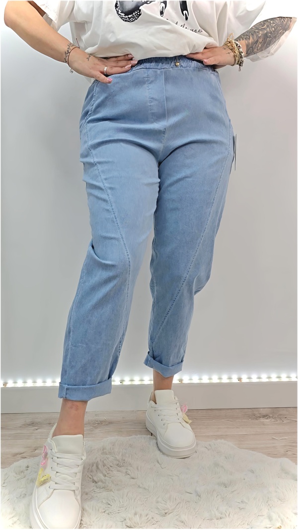 SPODNIE RETIS JEANS JASNY