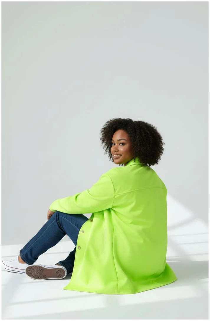 PŁASZCZ NOVI LIMONKA - obrazek 2