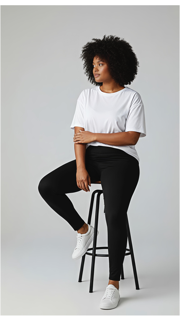 LEGGINSY BAMBUS WYSOKI PAS DŁUGIE