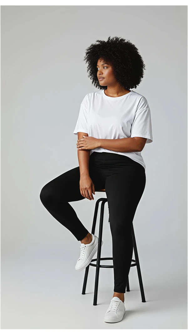 LEGGINSY BAMBUS WYSOKI PAS DŁUGIE