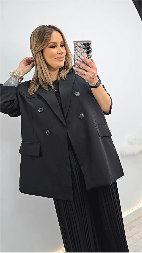 MARYNARKA KLARIS CZARNA