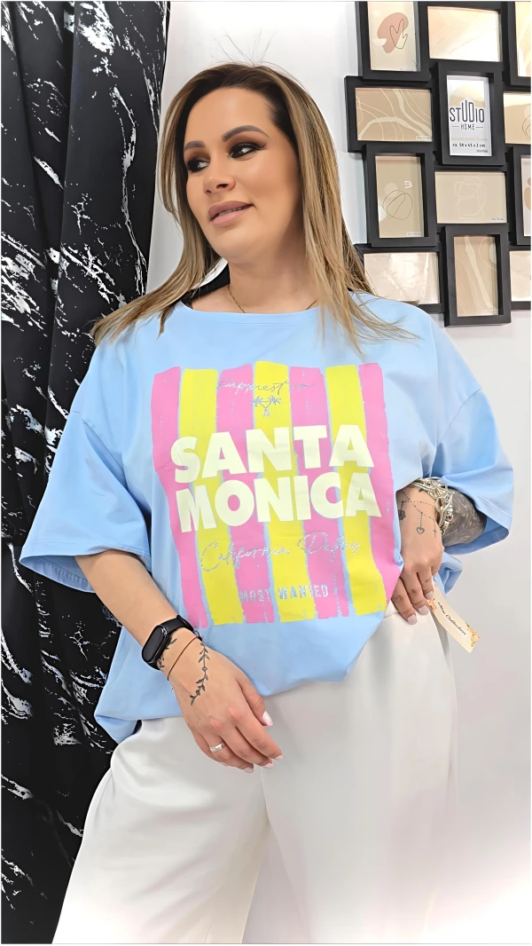 BLUZKA SANTA MONICA BŁĘKIT