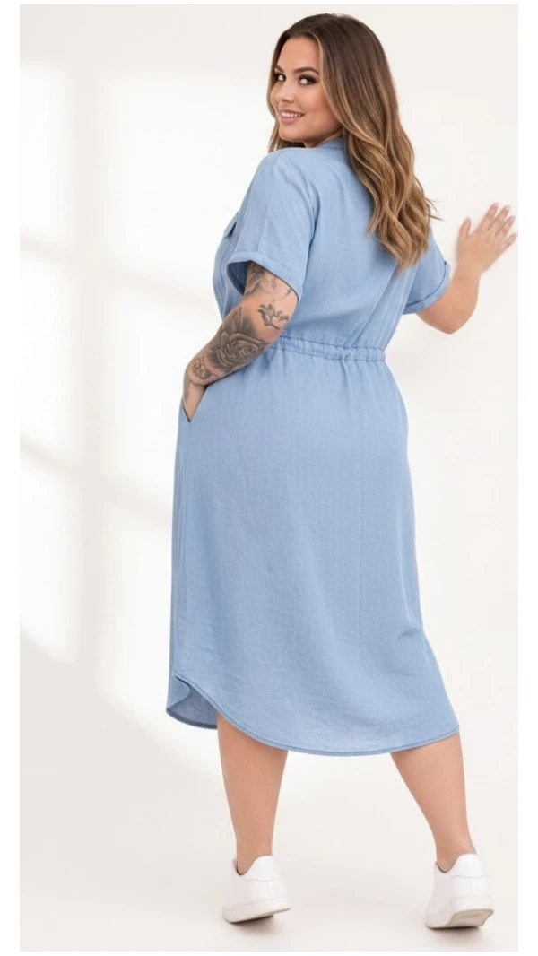 Sukienka Jeans Jasna