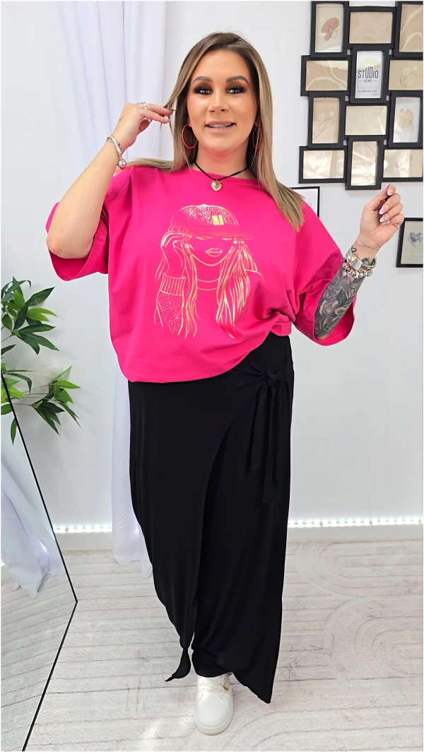 T-shirt Fuksja Girl