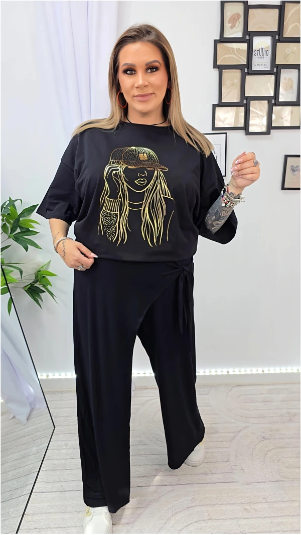 T-shirt Czarny Girl