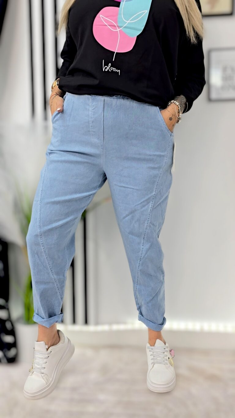 SPODNIE DEKATYZOWANE JEANS
