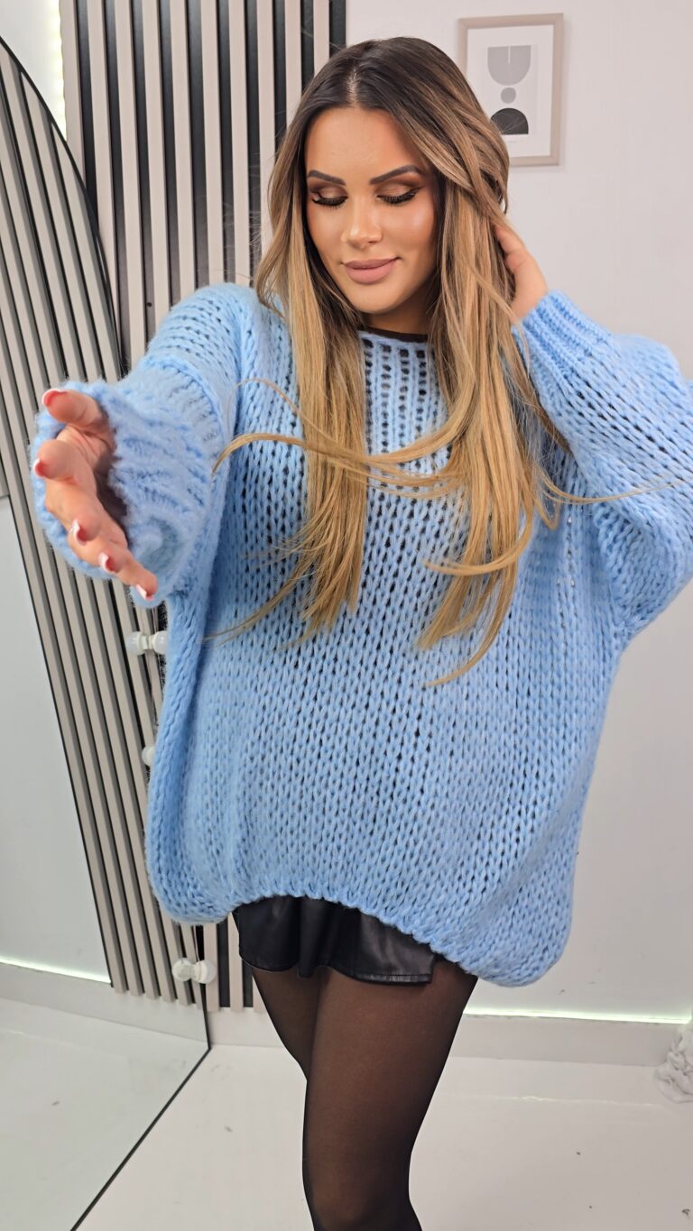 Sweter Basic Błekit