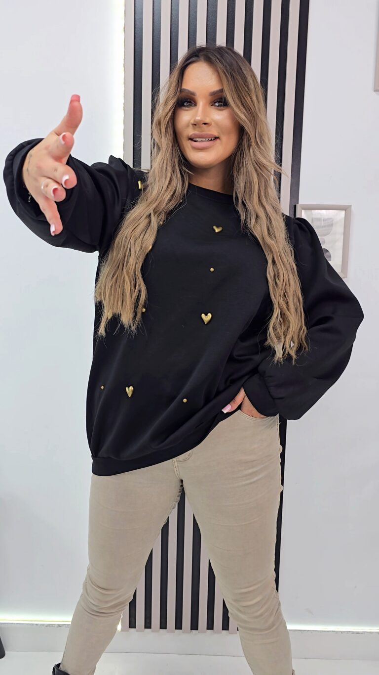 Bluza Serca Czarna