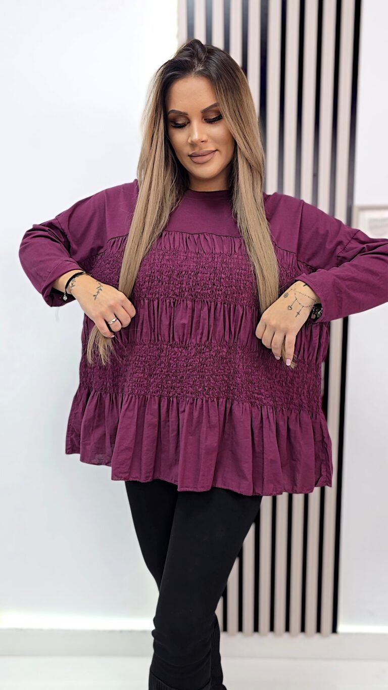 Bluzka Roni Burgund